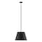 Z-Lite Lilly Pendant, 1-Light, 18 In.W x 13.5 In.H, Matte Black/Matte Black 2307-18MB - alternate 1
